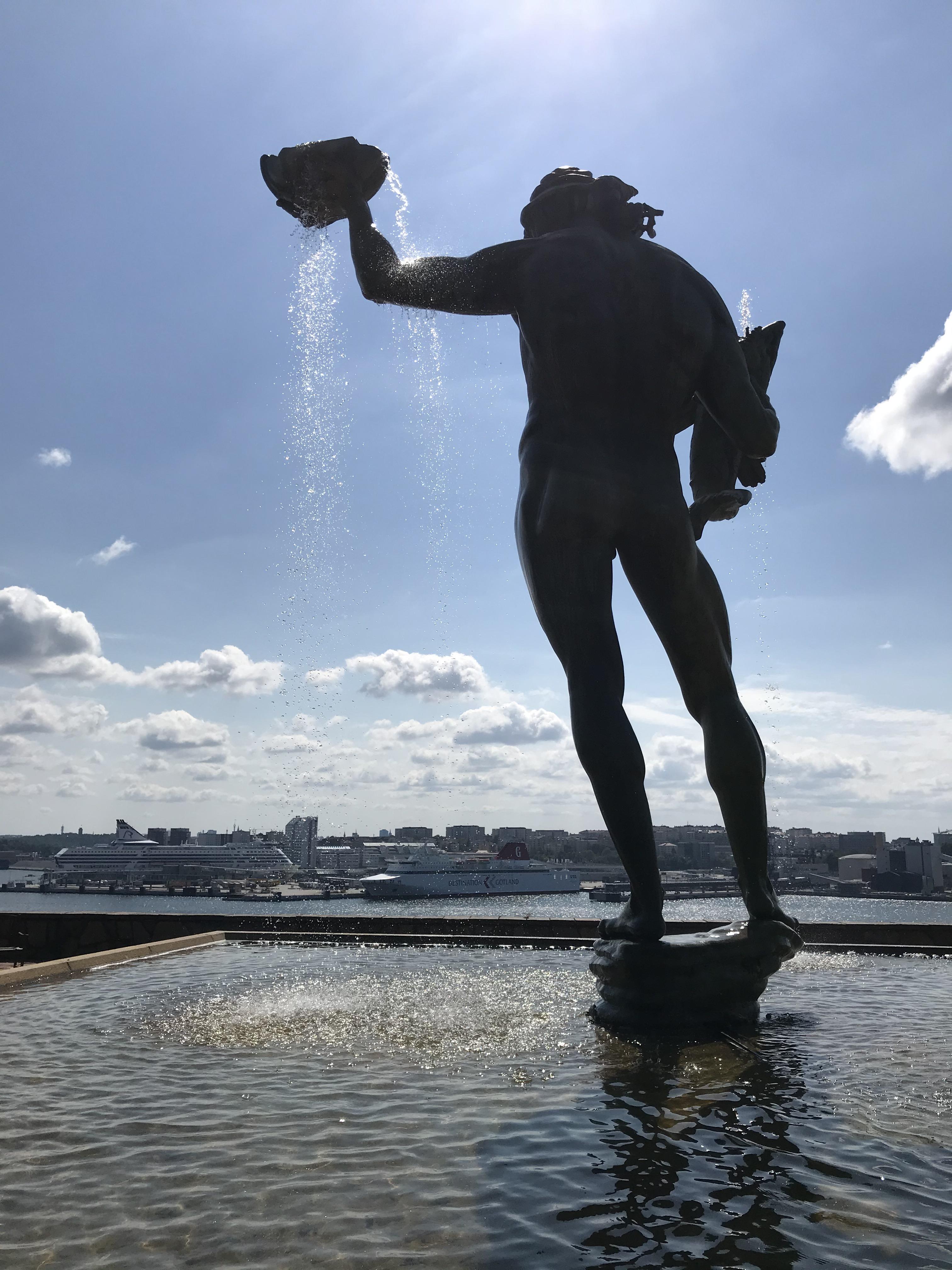 staty Poseidon, Millesgården, Stockholm