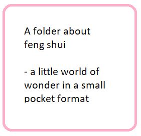 Ikon representing a folder about feng shui